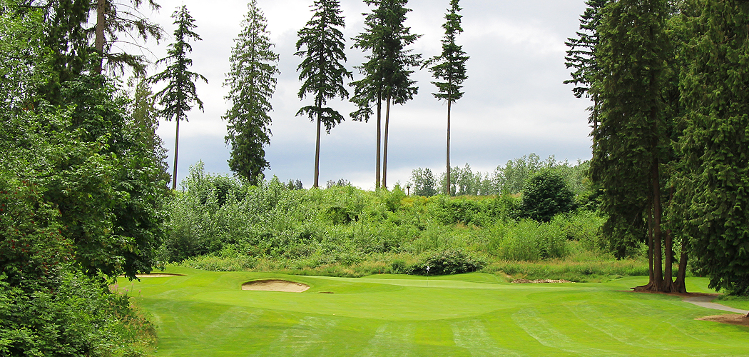 Redwoods Golf Course Review Langley BC Hole 5 Green